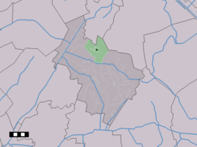 Localisation de Hooghalen dans la commune de Midden-Drenthe