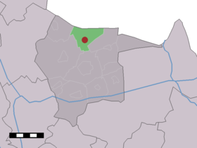 Localisation de Manderveen dans la commune de Tubbergen