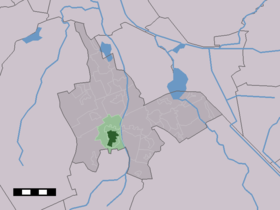 Localisation de Vries dans la commune de Tynaarlo