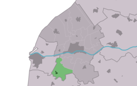 Localisation de Achlum dans la commune de Franekeradeel