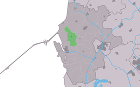 Localisation de Wons dans la commune de Súdwest Fryslân