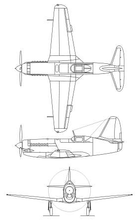 MiG-13 I-250 3-view drawing.svg