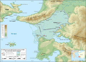 Position de Milet à l'embouchure du Méandre.