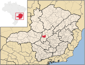 Localisation de Abaeté sur une carte