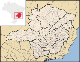 Localisation de Belo Horizonte sur une carte