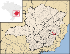 Localisation de Caratinga sur une carte