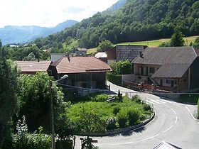 Vue panoramique de la commune de Pallud