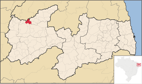 Localisation de Santa Cruz sur une carte