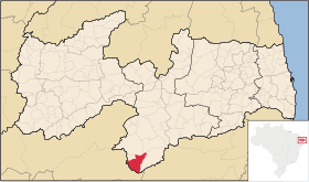Localisation de São Sebastião do Umbuzeiro sur une carte