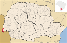 Localisation de Foz do Iguaçu sur une carte
