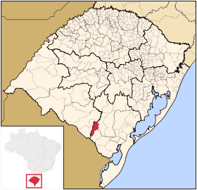 Localisation de Candiota sur une carte