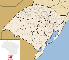 Localisation de Derrubadas sur une carte
