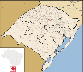 Localisation de Lagoa dos Três Cantos sur une carte