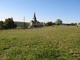 Panorama depuis l'entrée du village