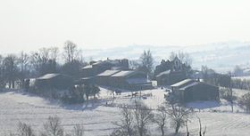 Village de Saint-Germier sous la neige