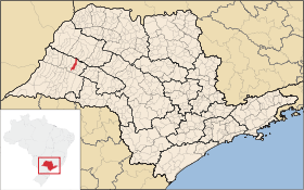 Localisation de Lucélia sur une carte