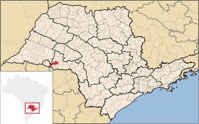 Localisation de Maracaí sur une carte