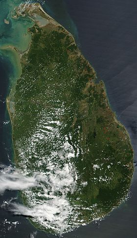 carte : Géographie du Sri Lanka