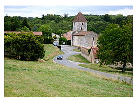 Vue sur l'église Saint-Martin