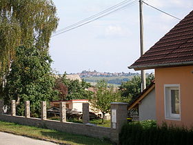 Vue générale depuis le village proche de Velešín.