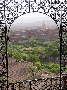 Le village, vu de la Kasbah de Télouet