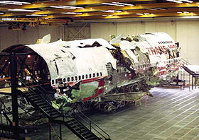 La reconstitution de l'épave du Boeing 747