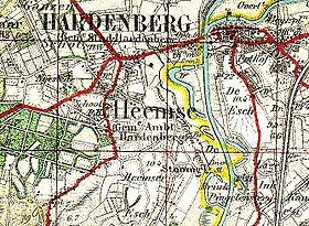 Localisation de Heemse dans la commune de Hardenberg