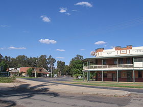 Le centre ville de Darlington Point