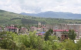 Vue sur Tskhinvali en mai 2010