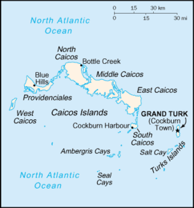 carte : Géographie des îles Turques-et-Caïques