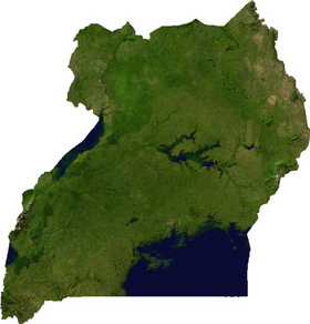 carte : Géographie de l'Ouganda