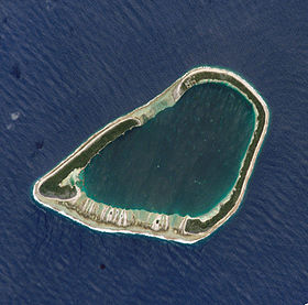 Photo satellite de la NASA (village visible au nord)