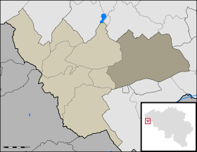 Localisation de Wijtschate au sein de Heuvelland