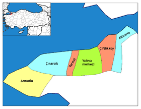 Districts de la province de Yalova