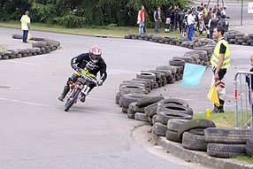 Solex durant la course de vitesse