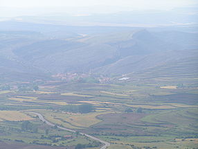 Vue de Villarroya de los Pinares depuis le 'Mirador de Villarroya'