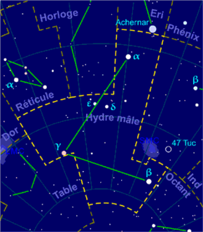 Hydrus constellation map-fr.png