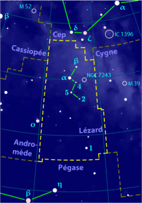 Lacerta constellation map-fr.png