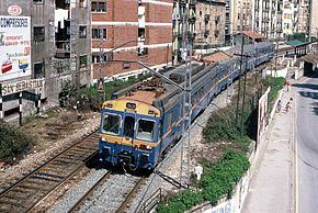  La 440-213 quitte la gare de Gros-Asdeap (5 septembre 1988).