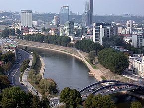 Le centre ville de Vilnius