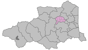 Situation du canton de Millas dans le département Pyrénées-Orientales