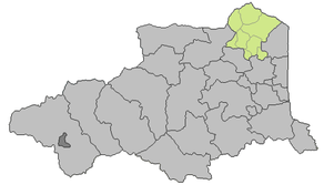 Situation du canton de Rivesaltes dans le département Pyrénées-Orientales