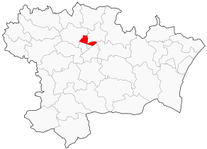 Situation du canton de Carcassonne-Nord dans le département Aude