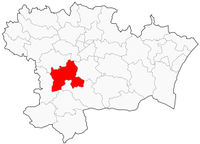 Situation du canton de Limoux dans le département Aude