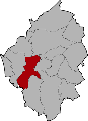Localisation de Marchienne-au-Pont dans la commune de Charleroi