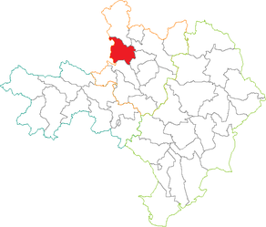 Situation du canton de La Grand-Combe dans le département Gard