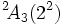 {}^2\!A_3(2^2)