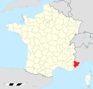 Localisation des Alpes-Maritimes en France