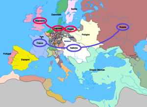 Carte Guerre de Sept Ans Europe.PNG