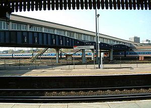 Clapham Junction Railway Station - The Footbridge - London - 240404.jpg